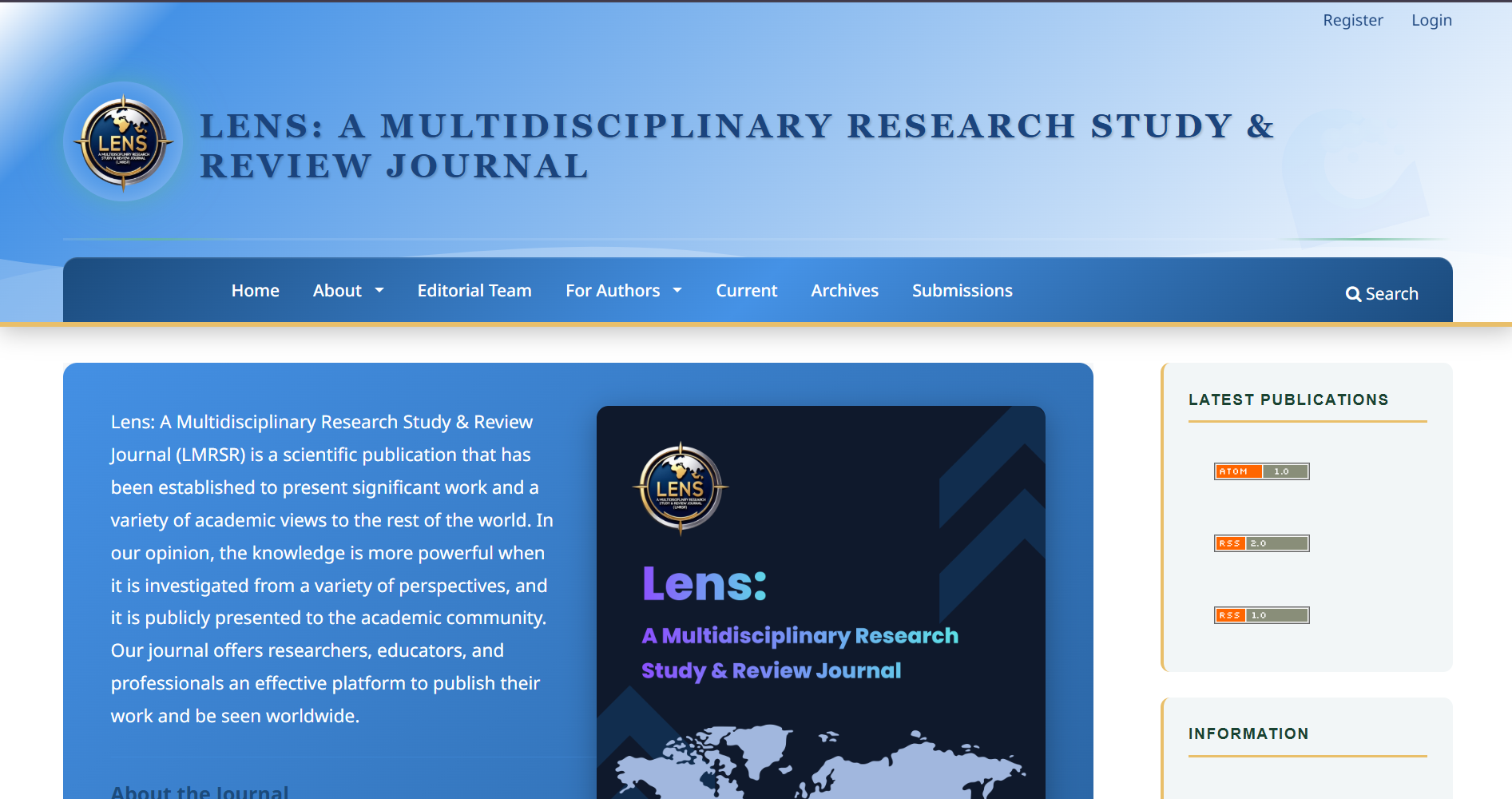 Lens: A Multidisciplinary Research Study & Review Journal (LMRSR)